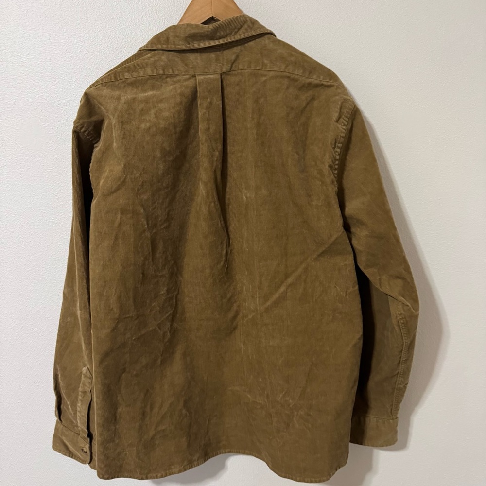 Brooks Brothers Corduroy Western Shirt Jacket Shacket Tan Relaxed Fit X-Large - Picture 2 of 8